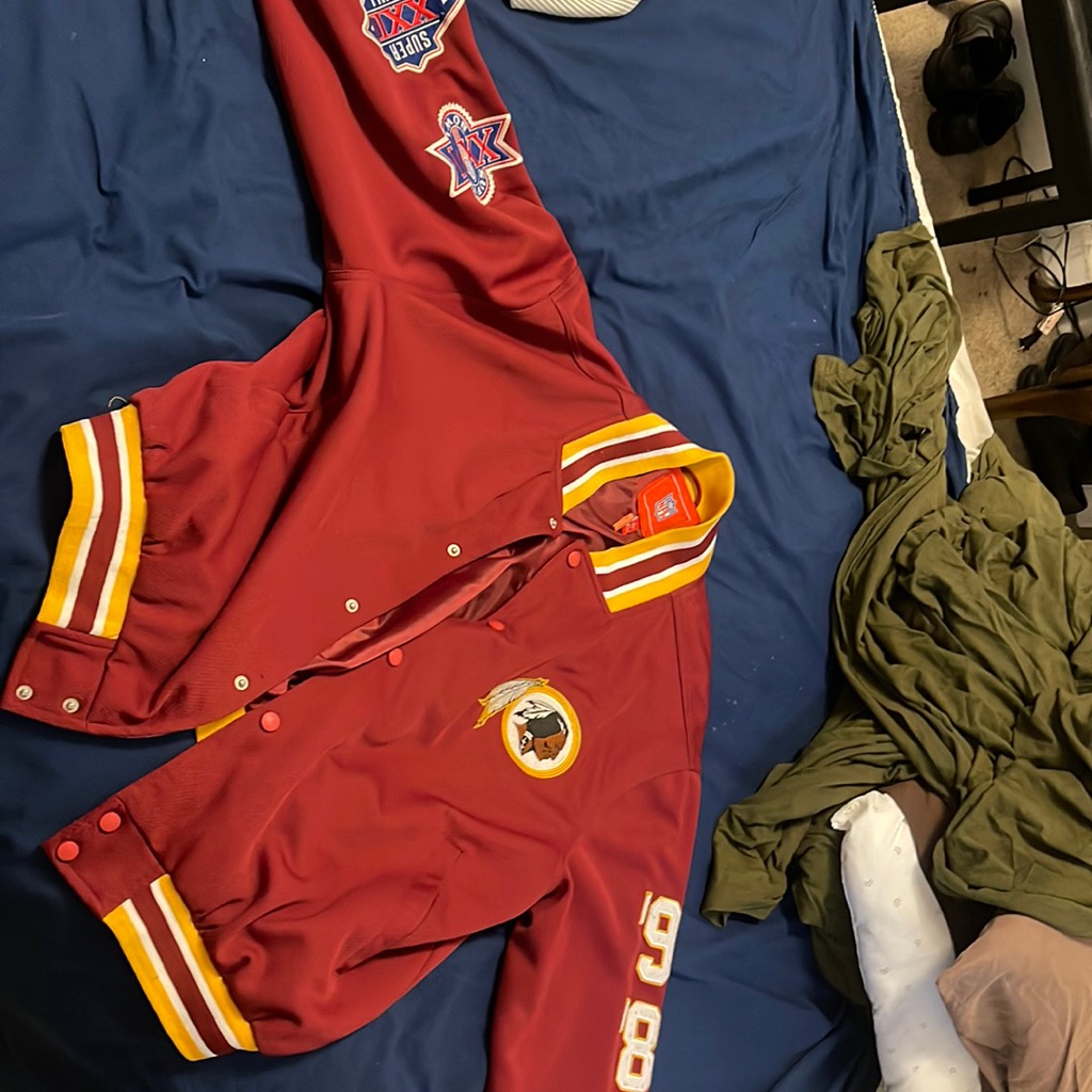 Vintage Washington Redskins Varsity Super Bowl Jacket For Sale .